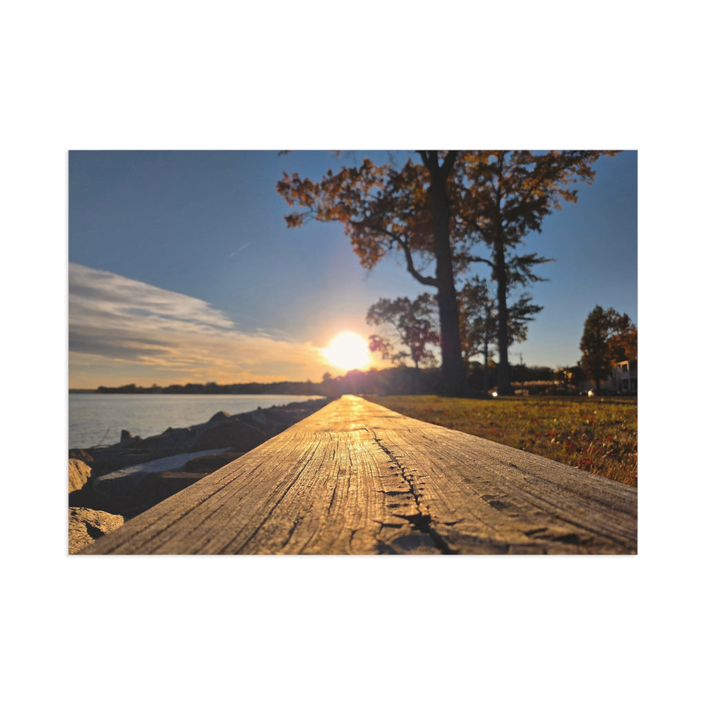 Sunset on the riprap