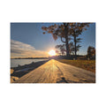 Sunset on the riprap
