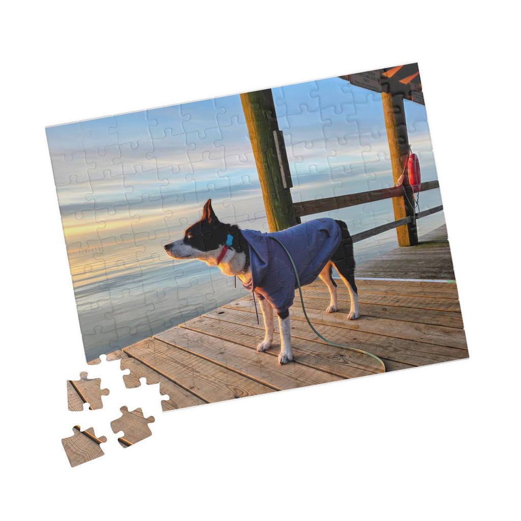 Hooded Max looks into the sunrise Puzzle