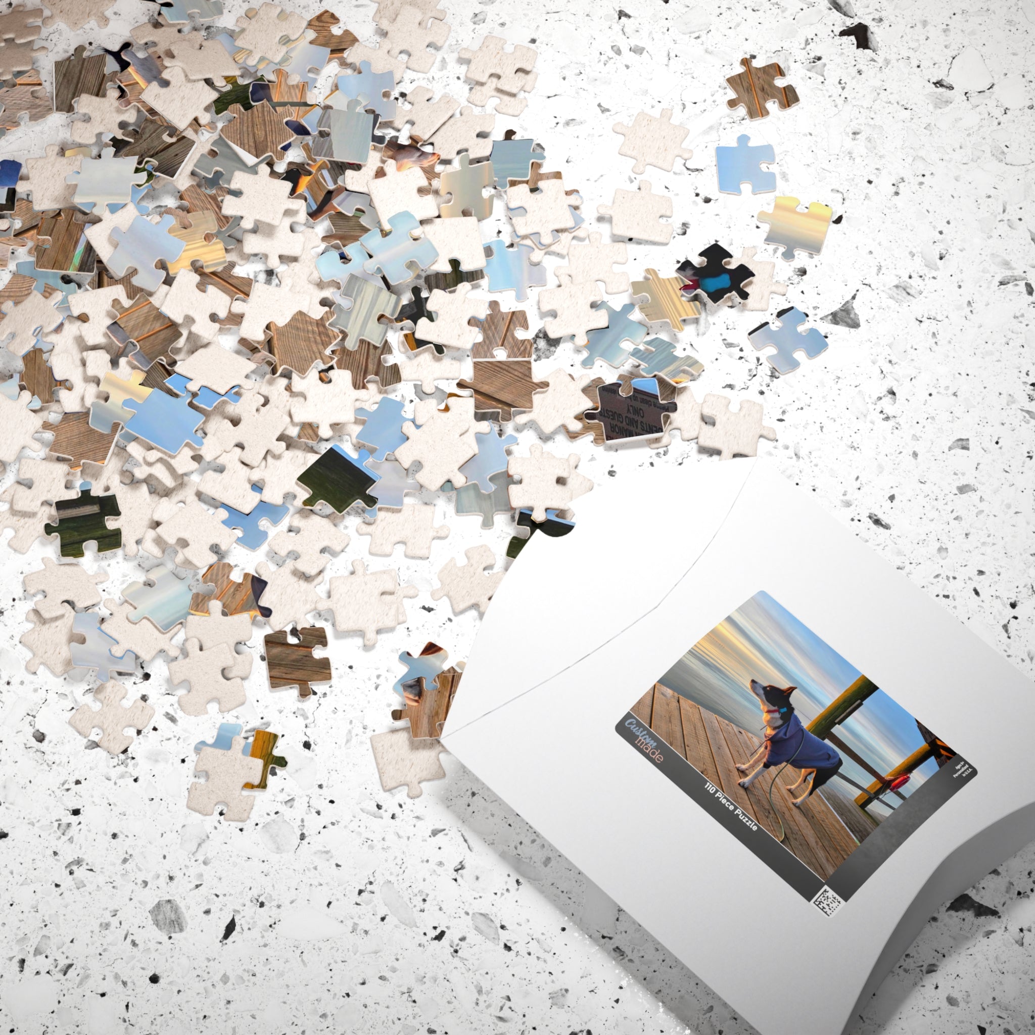 Hooded Max looks into the sunrise Puzzle