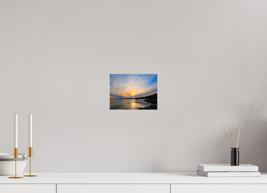 8 x 6″, Photo Print On Fuji Crystal DP II Low water bay sunset