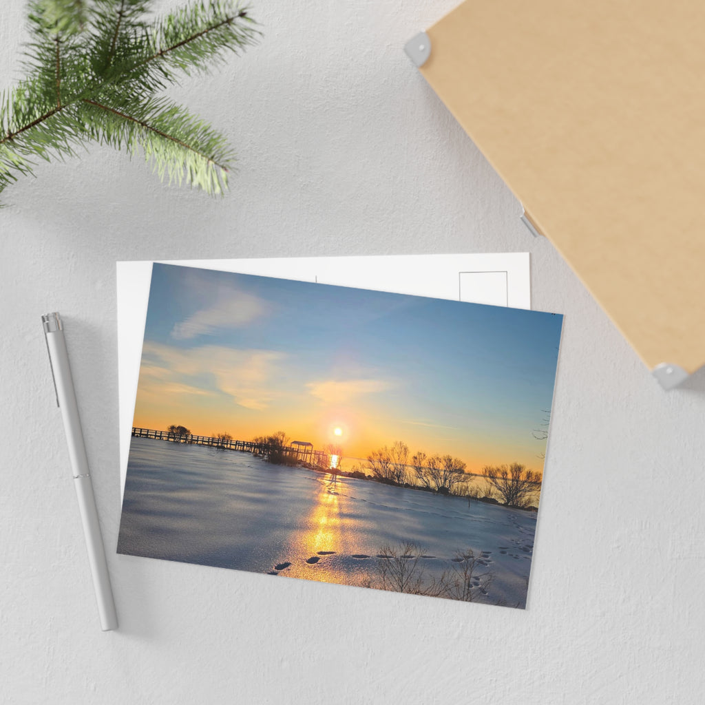Frozen Sunrise Postcard