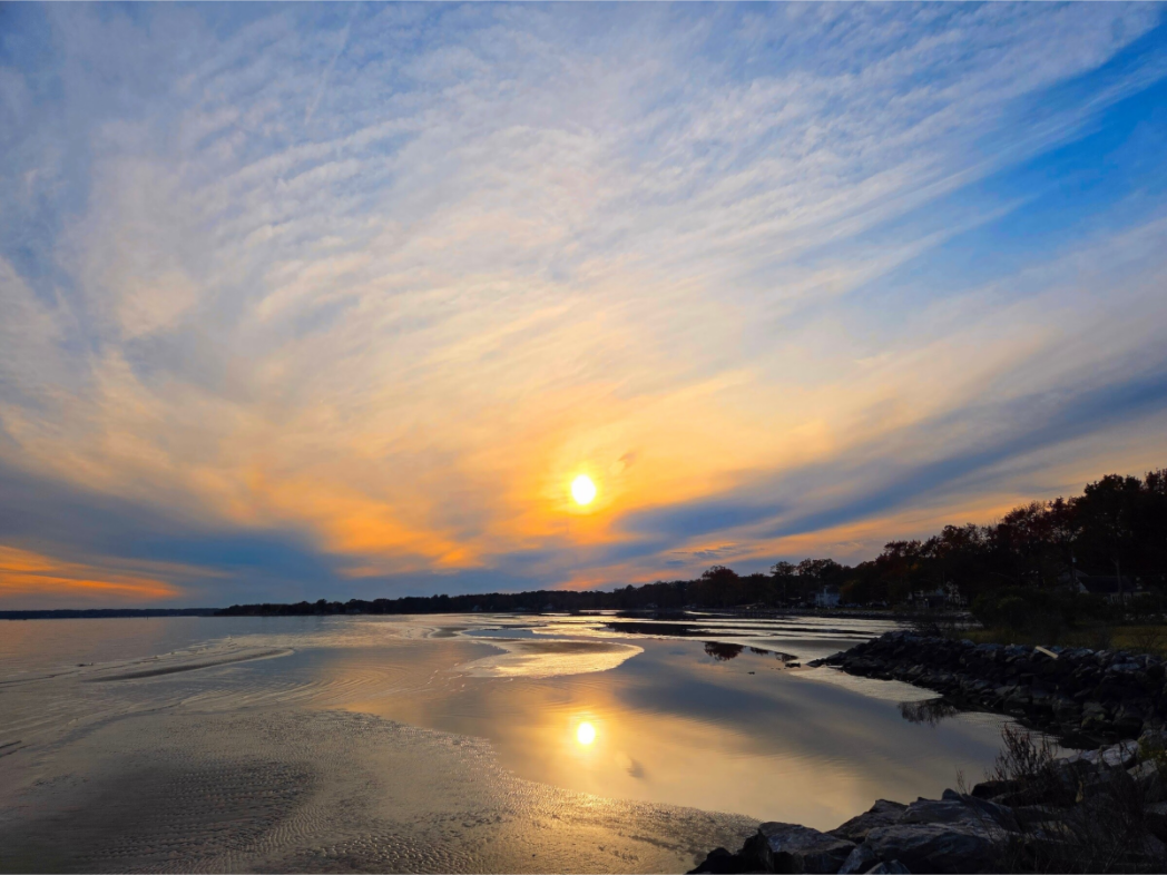 Main image Low water bay sunset