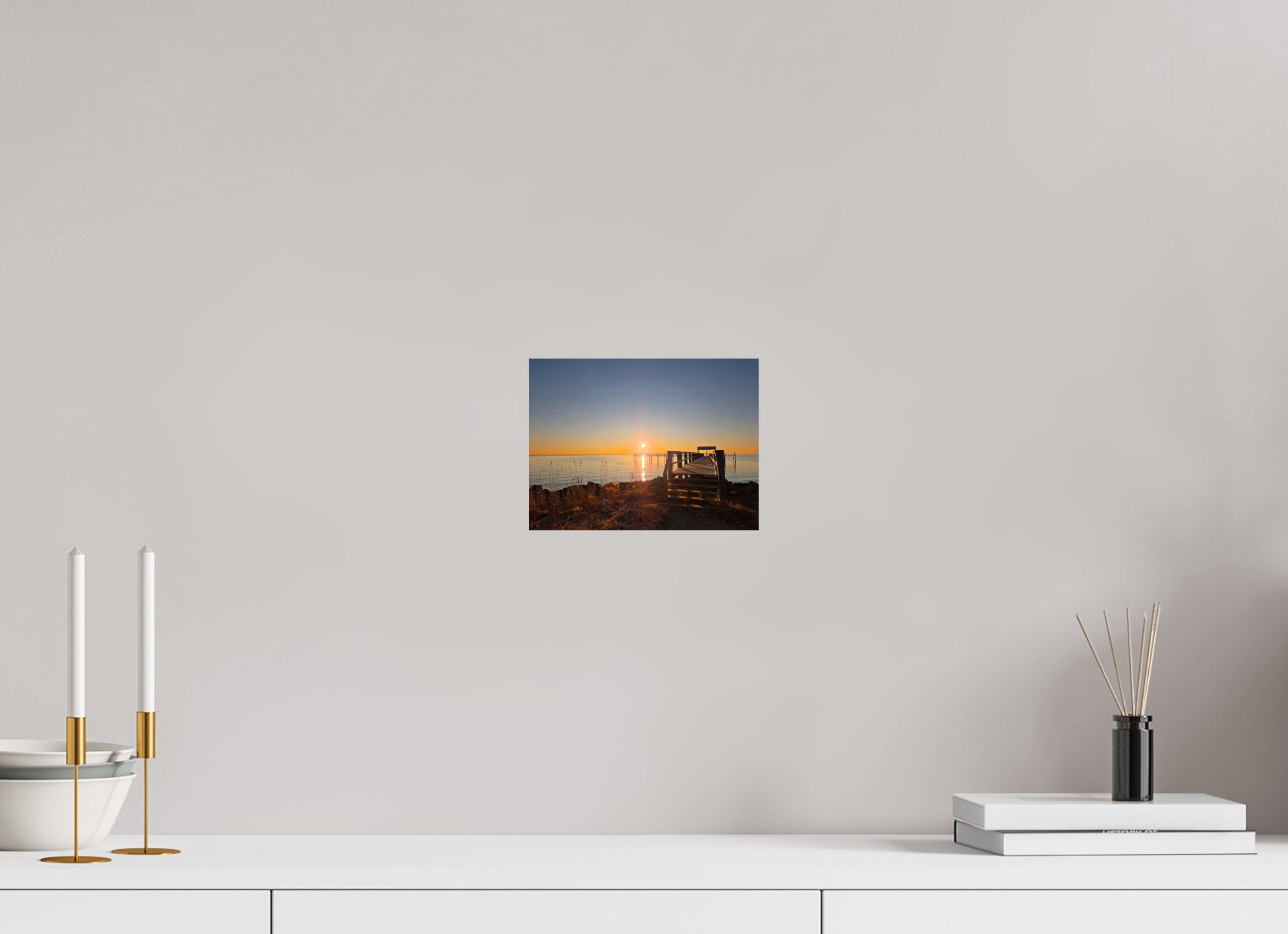 8 x 6″, Photo Print On Fuji Crystal DP II Another Pier Sunrise on the Bay