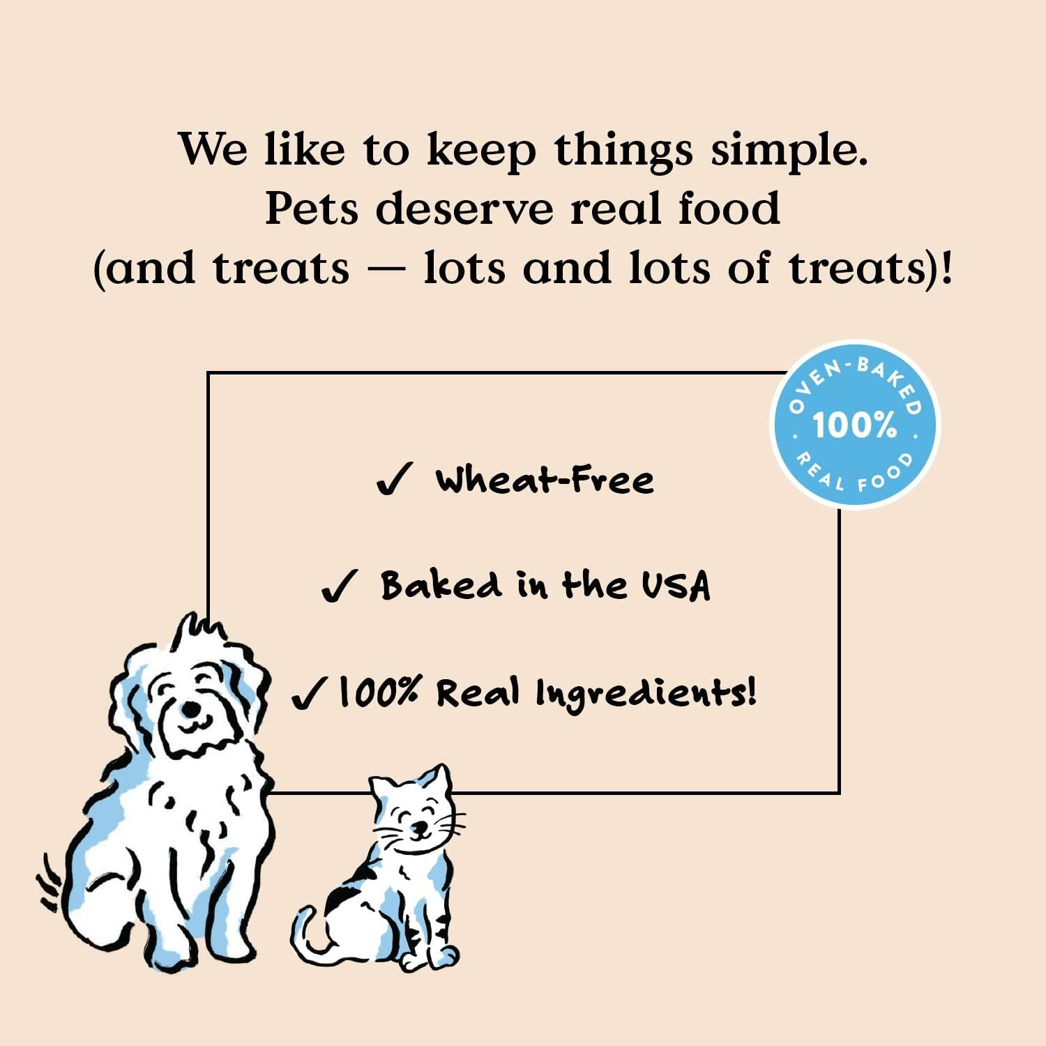 BestBy01/25 Bocce's Bakery Good Hair Dog Treats Salmon 6oz Soft Chewy Wheat-Free